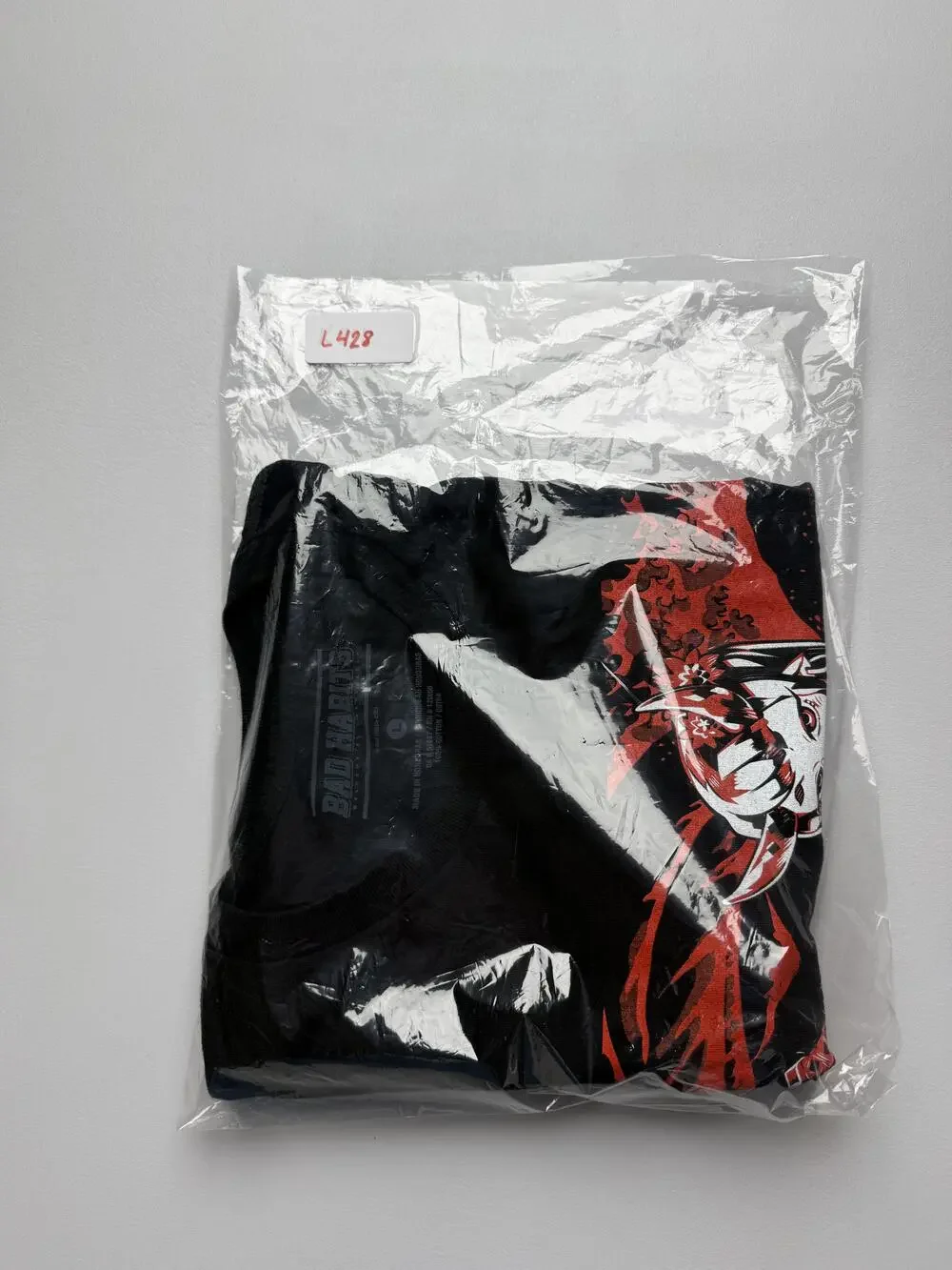 Bad Habits Shirt Mens Large Black Anime Samurai Girl Graphic Tee Tagless Manga